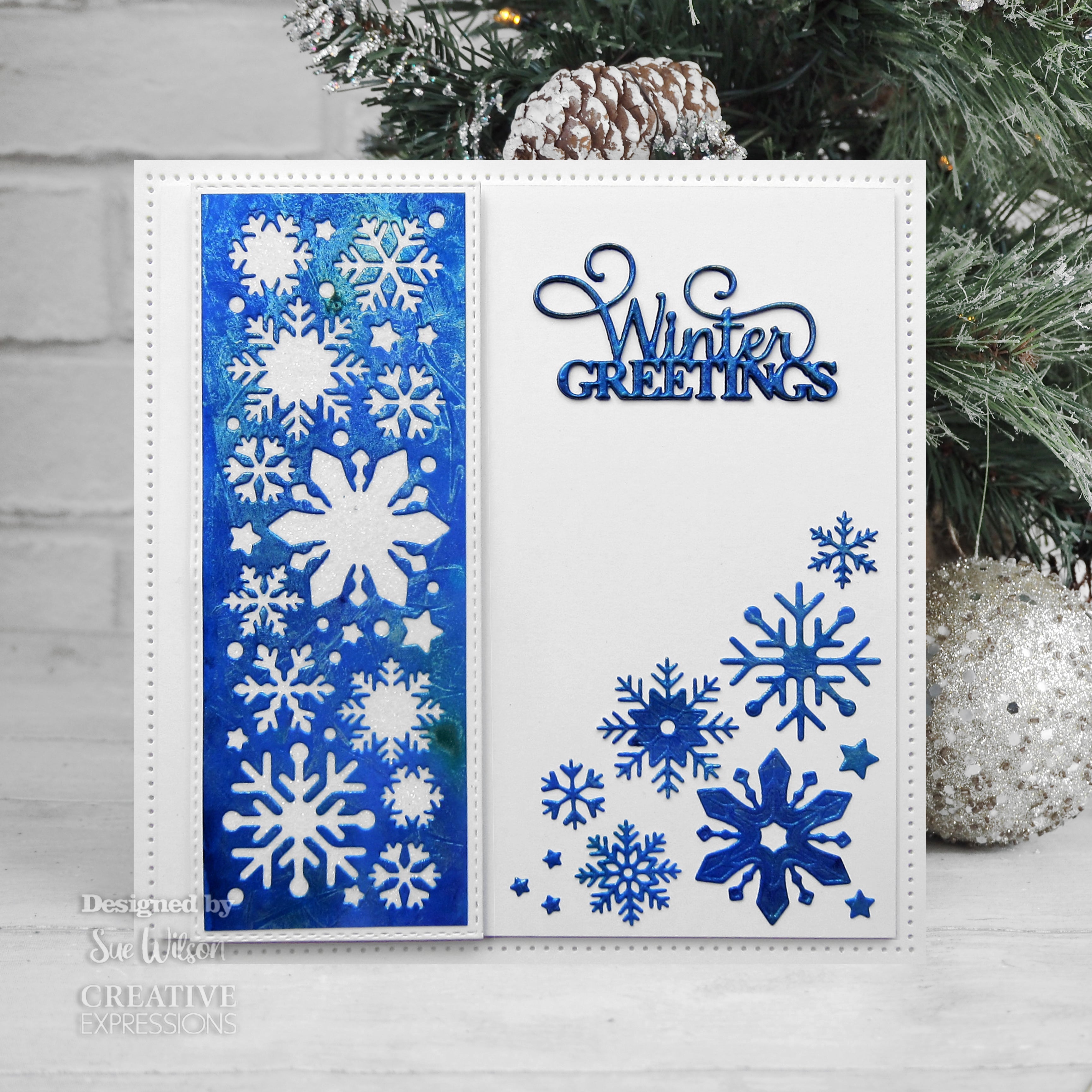 Creative Expressions Sue Wilson Festive Mini Expressions Winter Greetings Craft Die