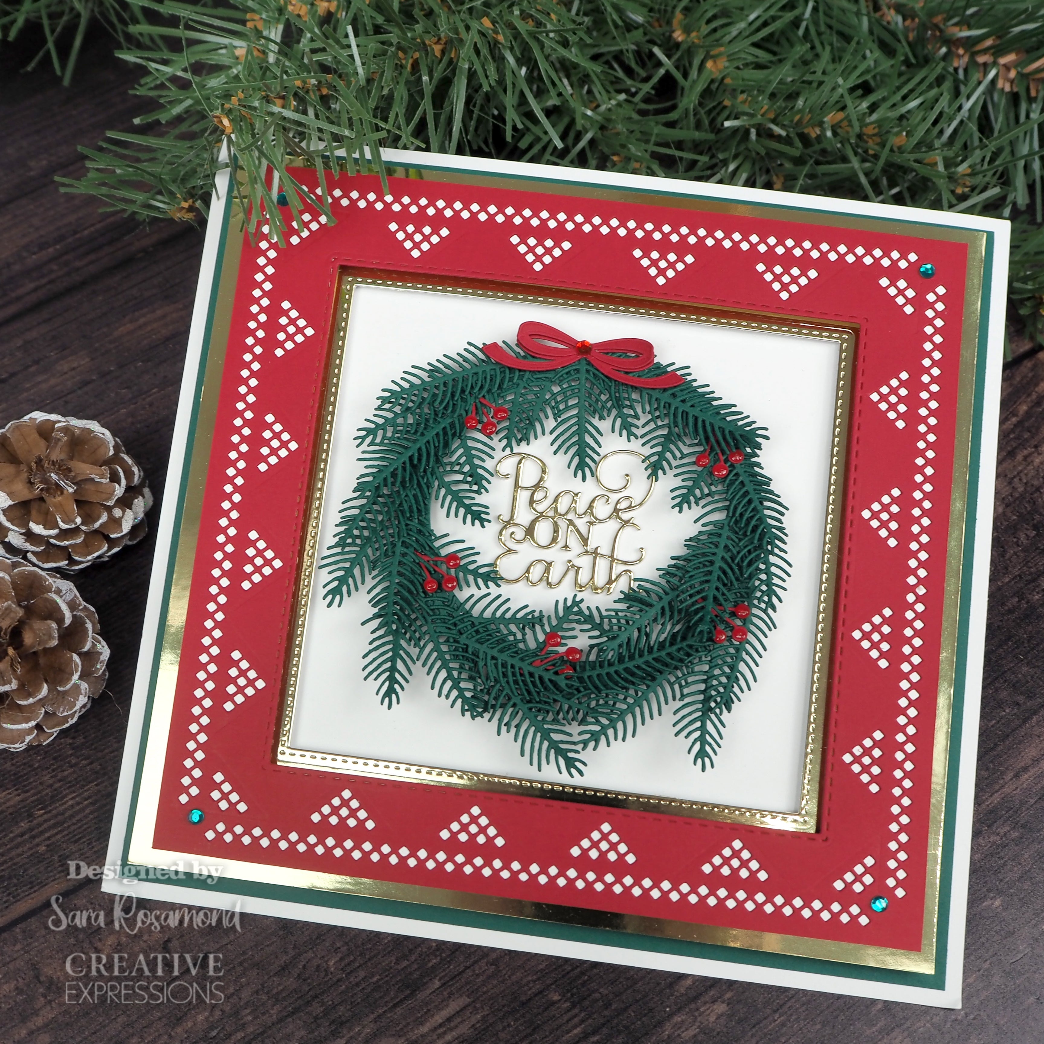 Creative Expressions Sue Wilson Festive Poinsettia Floral Panels Craft Die