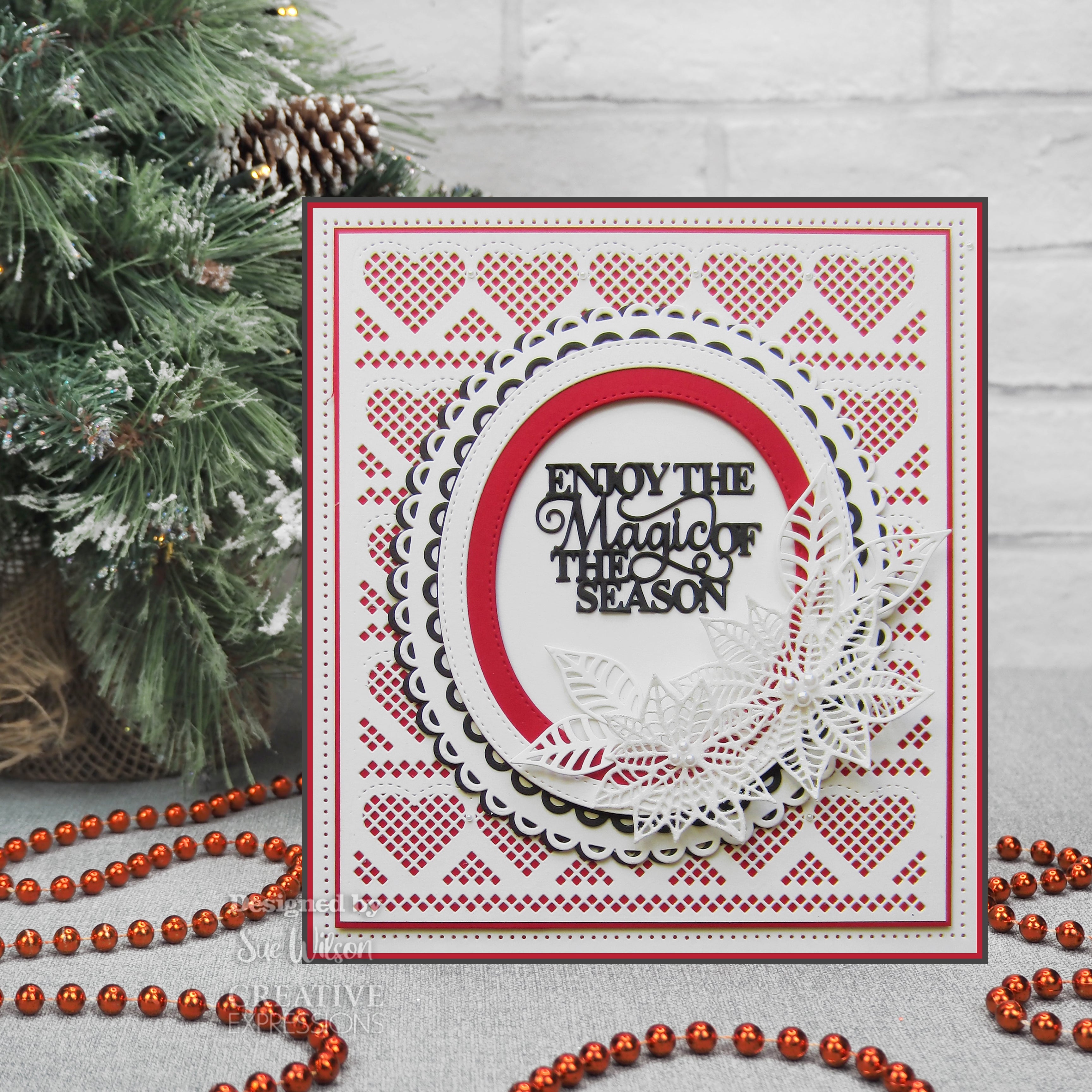 Creative Expressions Sue Wilson Festive Blustery Frame Craft Die