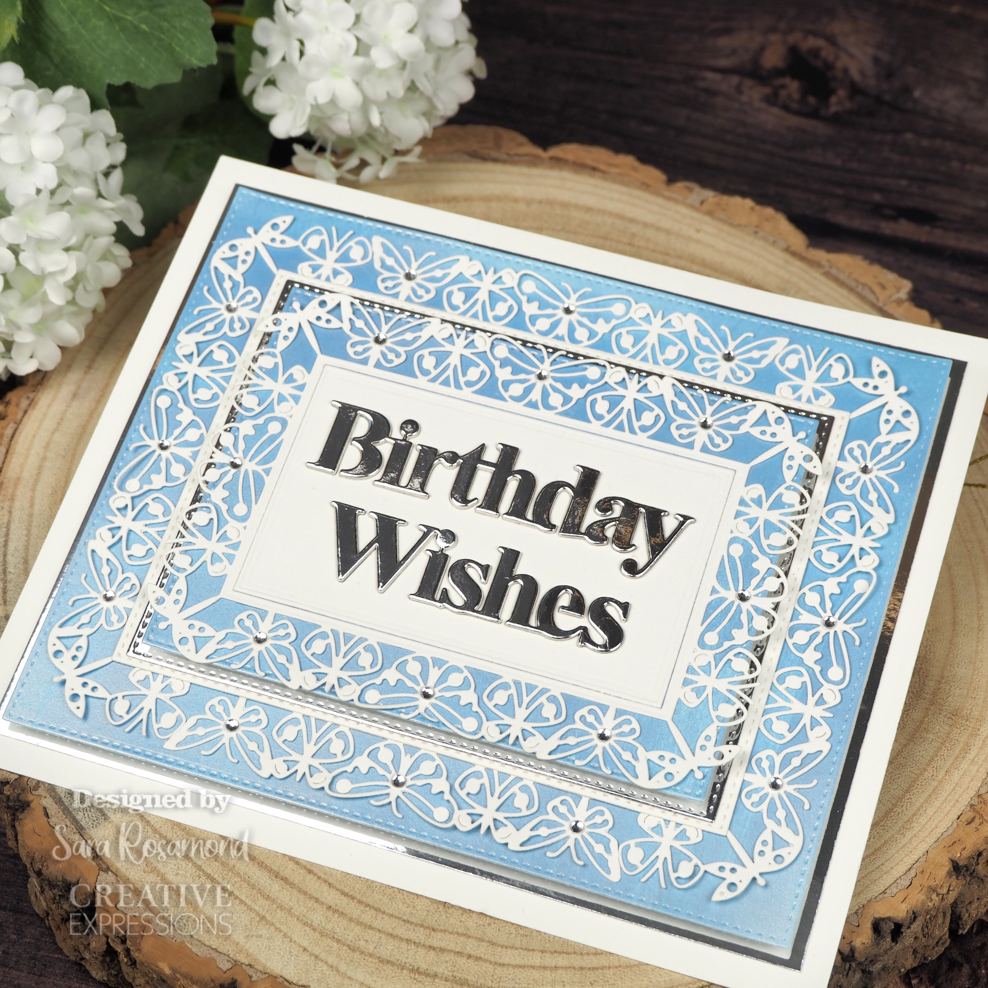 Creative Expressions Sue Wilson Block Sentiments Birthday Wishes Craft Die