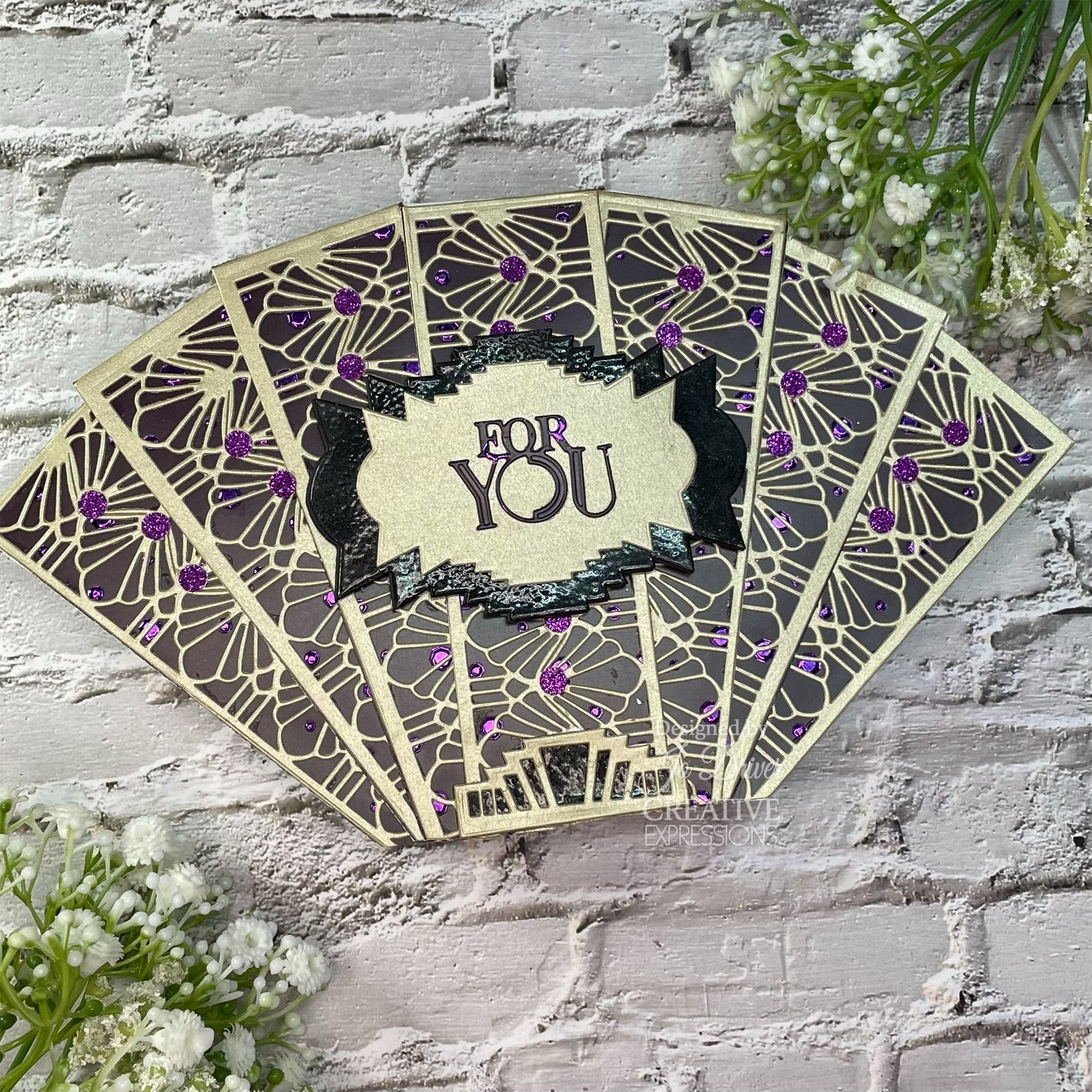 Creative Expressions Sue Wilson Art Deco Collection Fan Border Craft Die