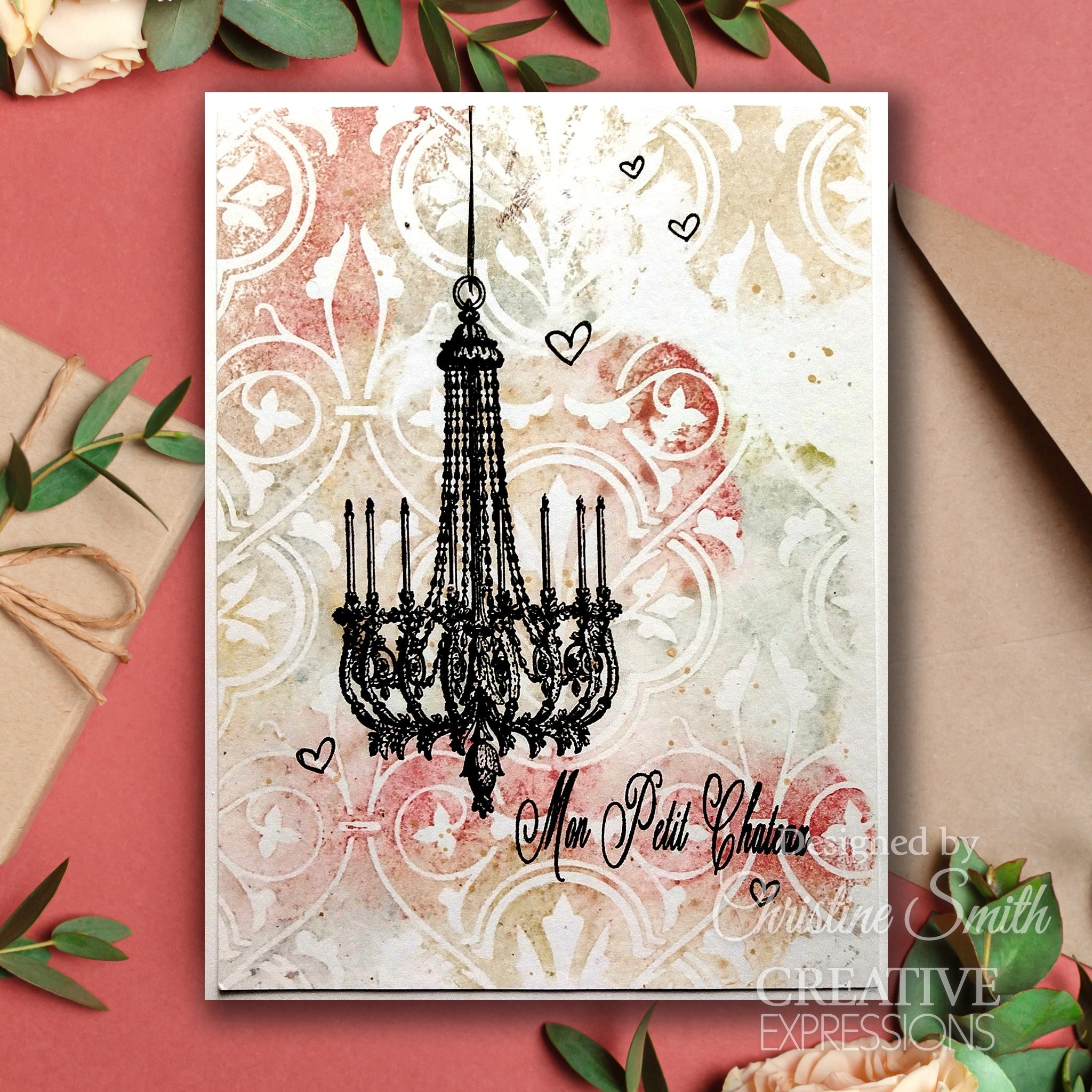 Creative Expressions Taylor Made Journals Fleur-de-lis Elegance 6 in x 8 in Stencil
