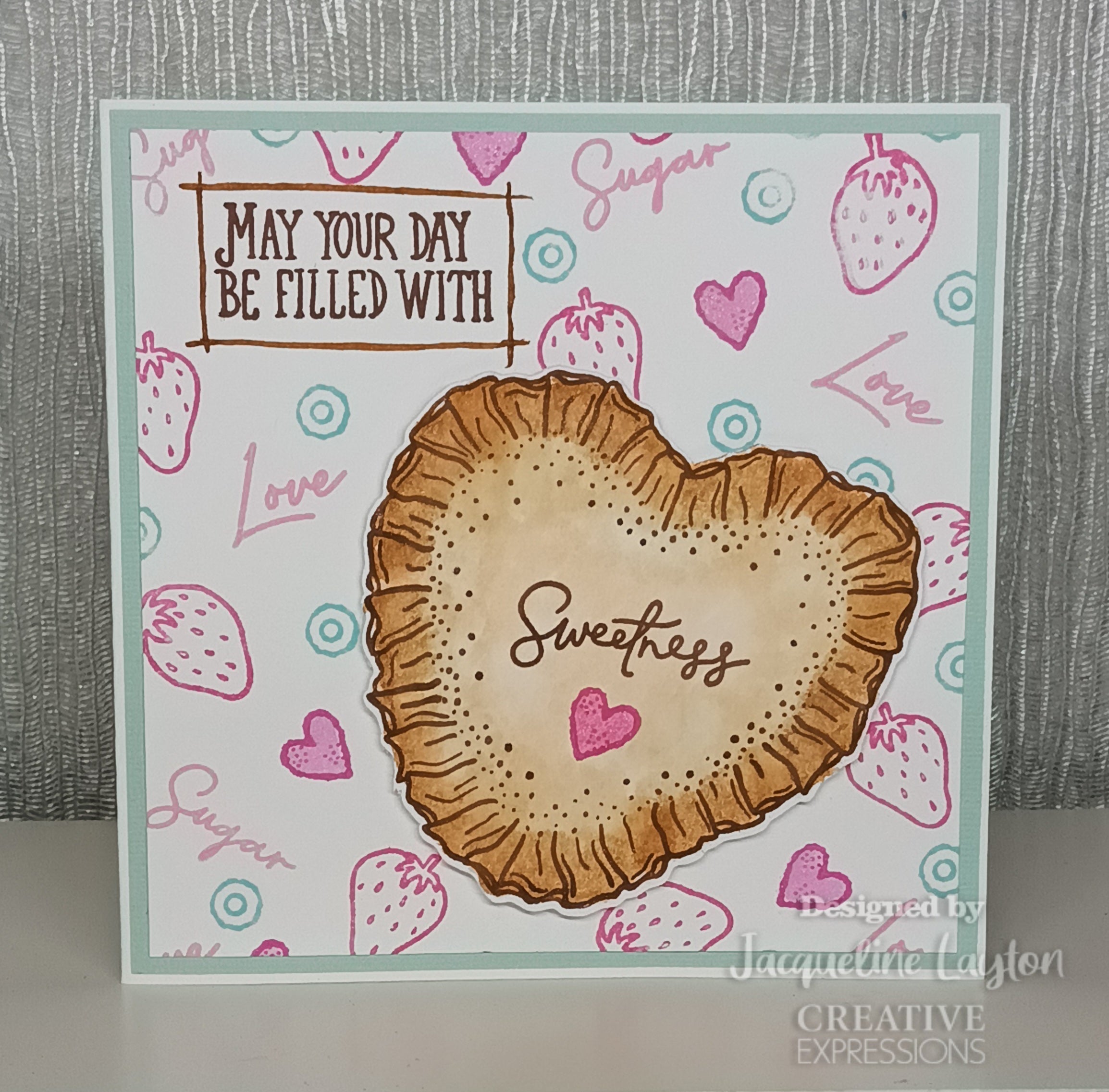 Creative Expressions Sam Poole Sweetness Heart 6 in x 4 in Clear Stamp Set