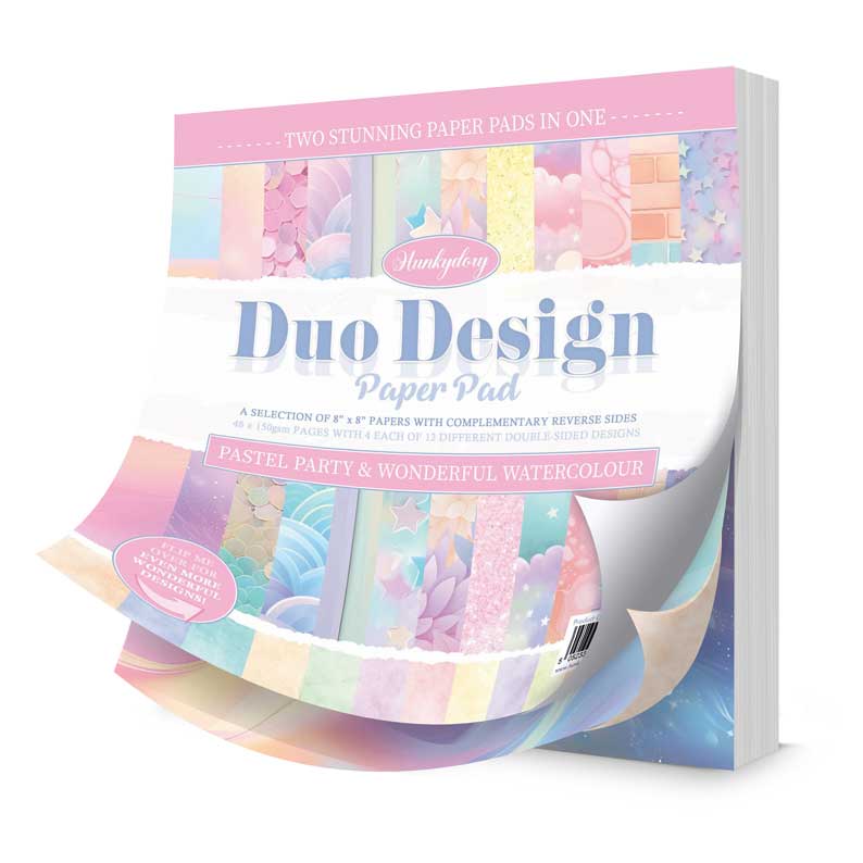 Duo Design Paper Pads - Pastel Party & Wonderful Watercolour