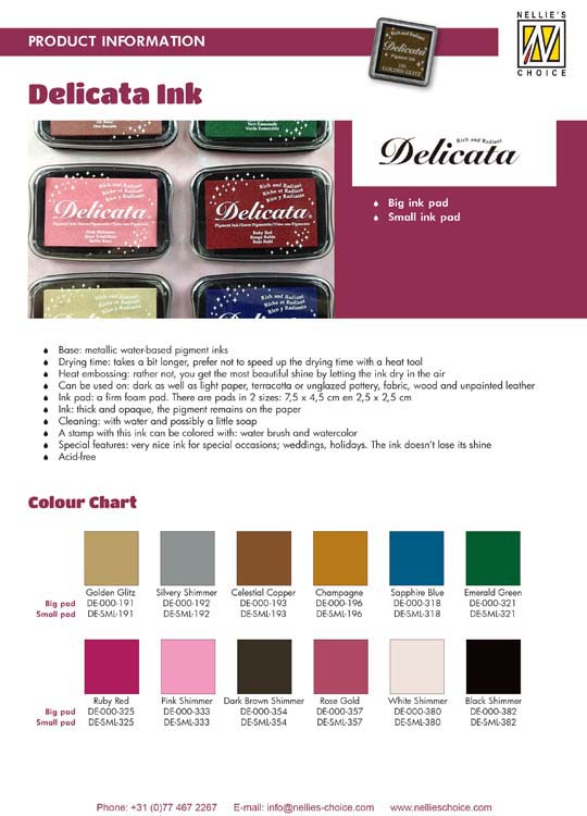 Delicata Gold Ink Pad Marketplace Ink Pads by undefined