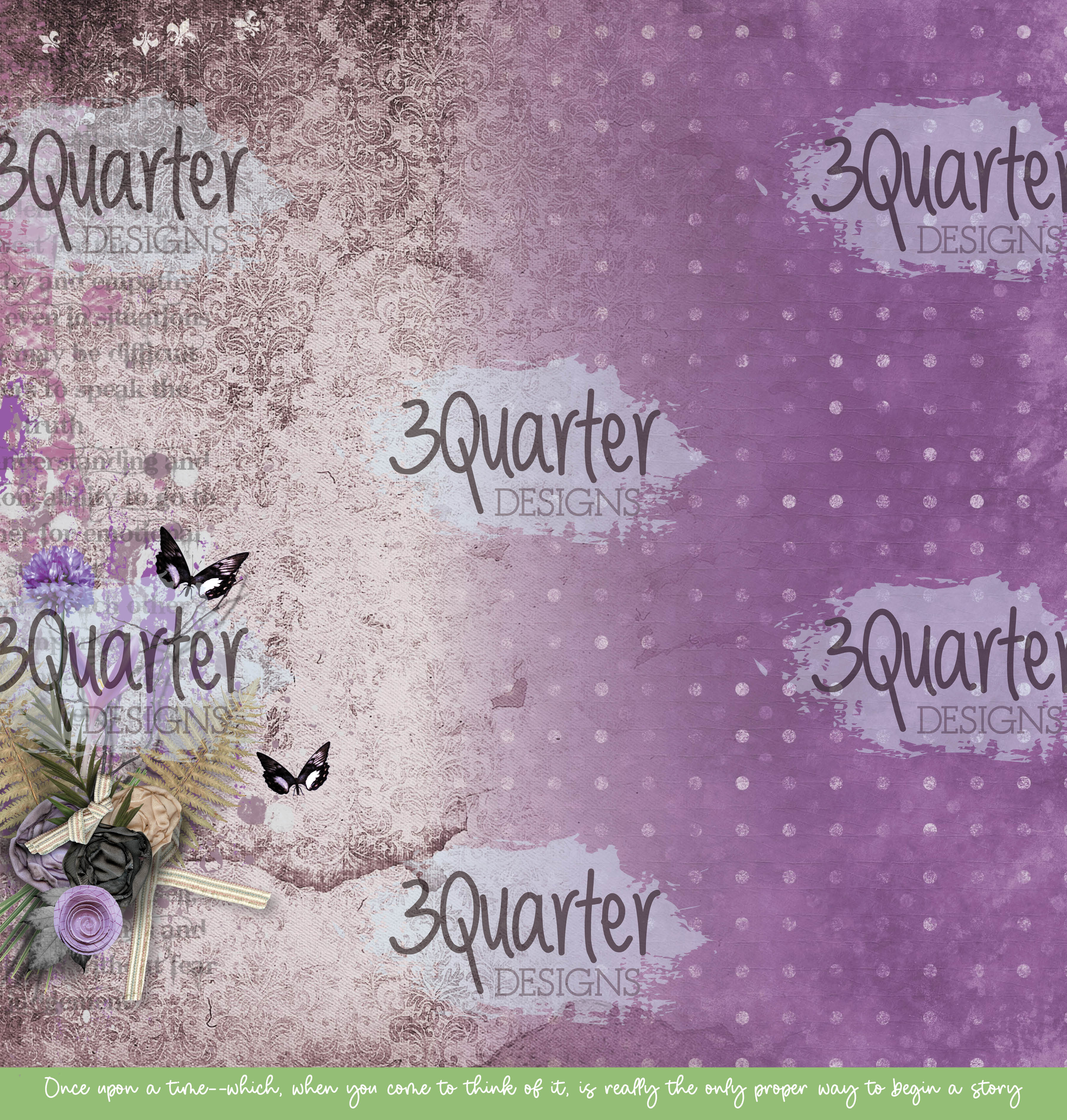 3Quarter Designs - Enchanted Amethyst - Scrapbook Collection