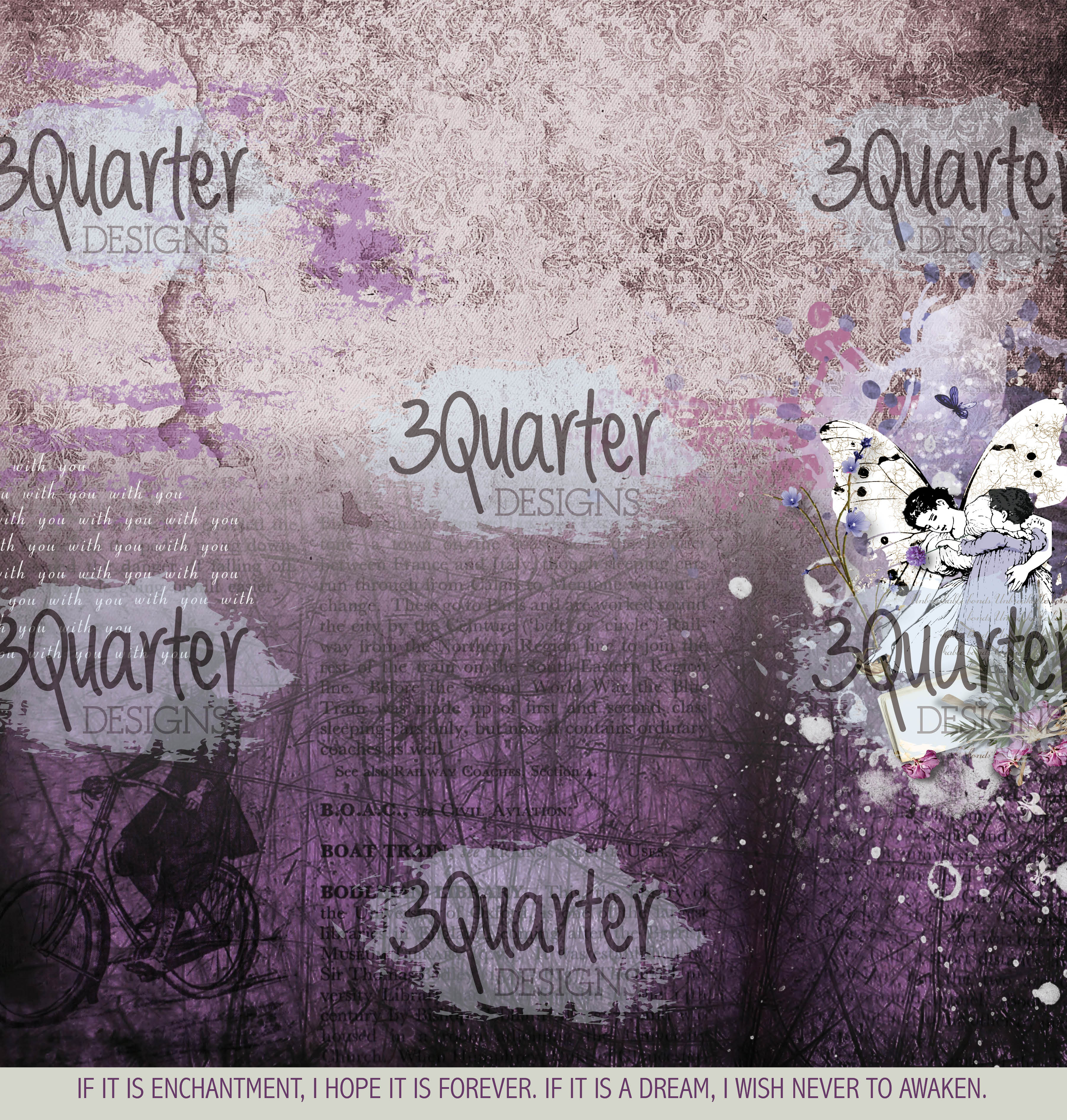 3Quarter Designs - Enchanted Amethyst - Scrapbook Collection