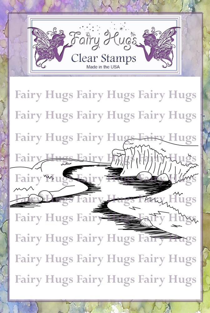 Fairy Hugs Stamps - Stream Scene