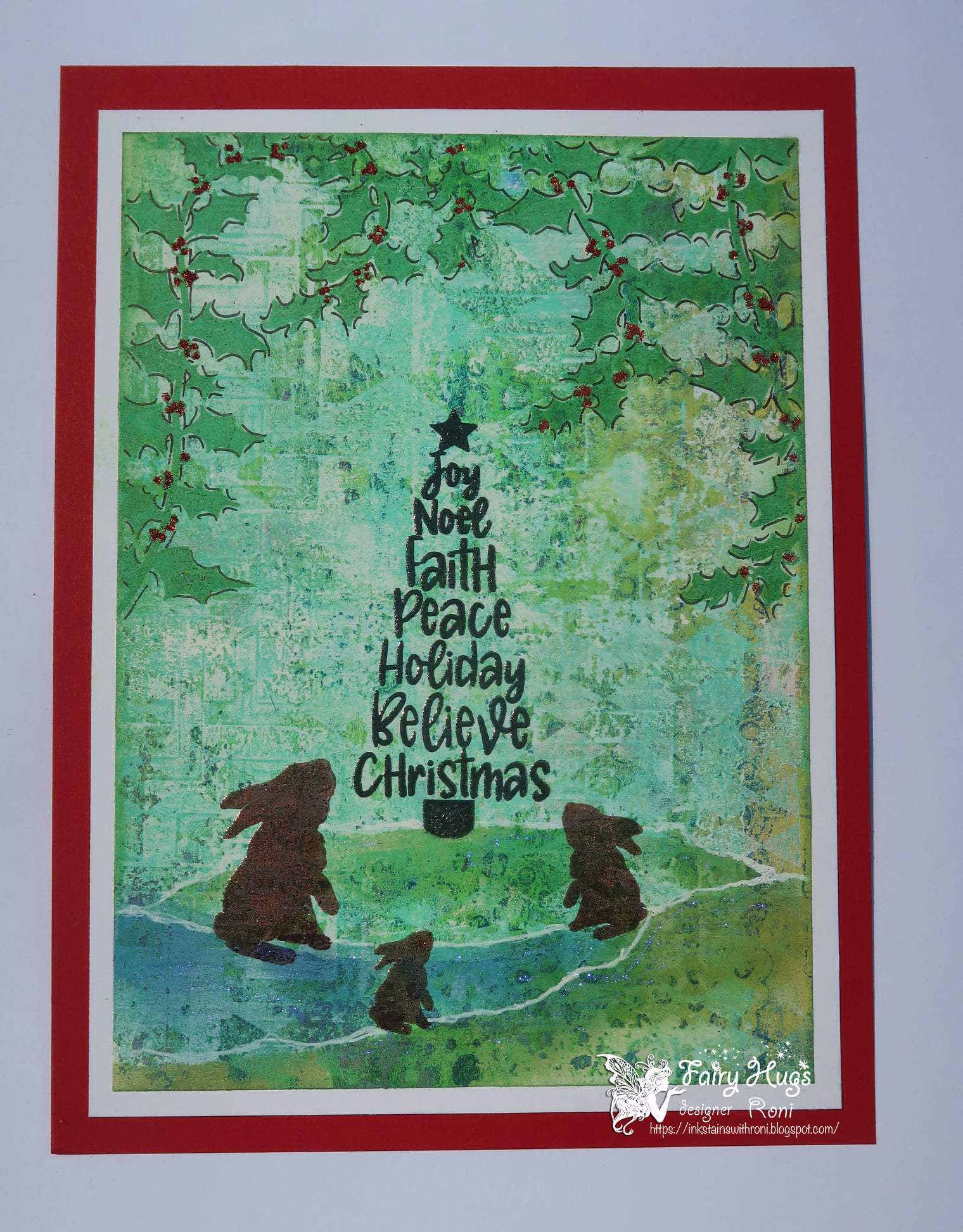 Fairy Hugs Stamps - Holiday Word Tree