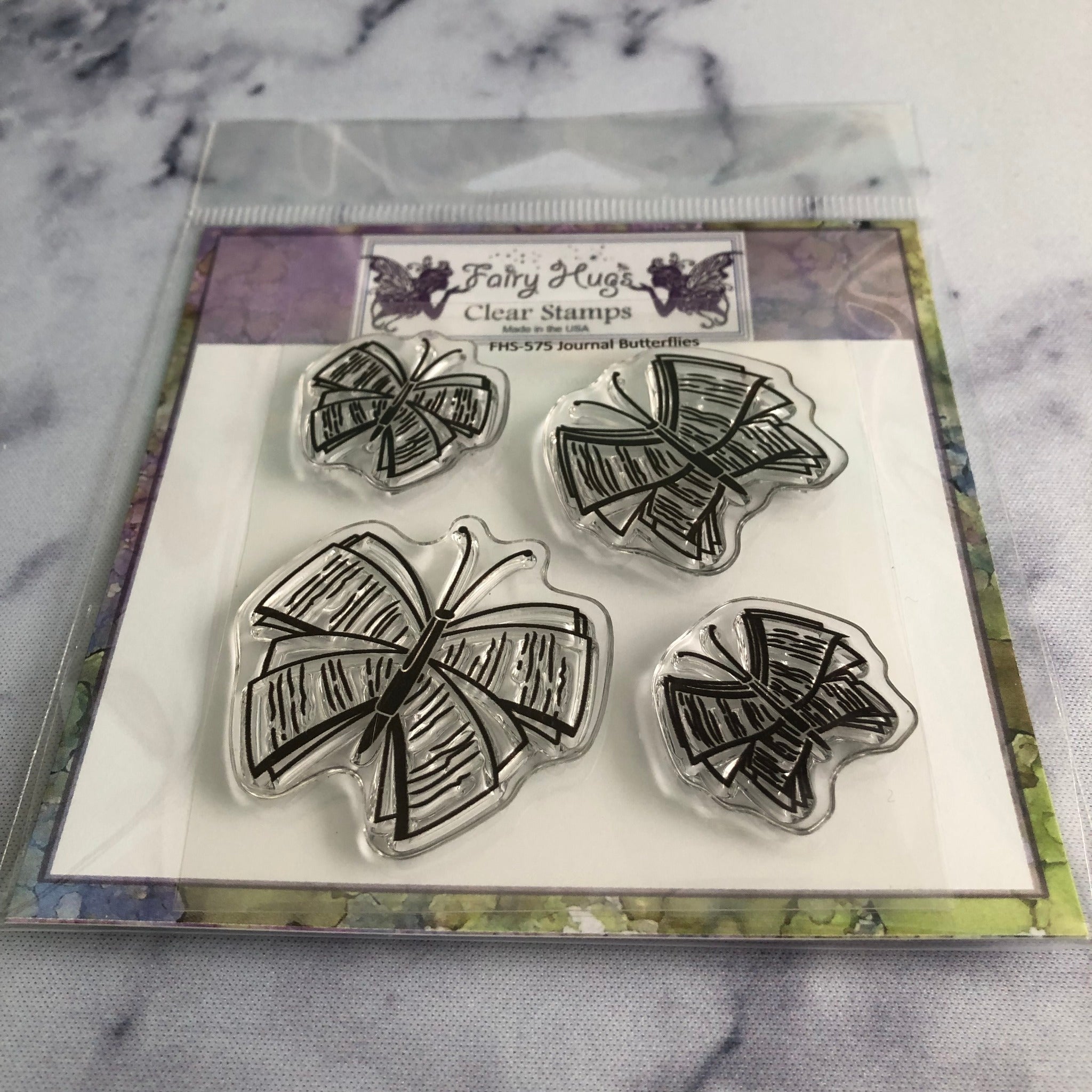 Fairy Hugs - Stamps - Journal Butterflies