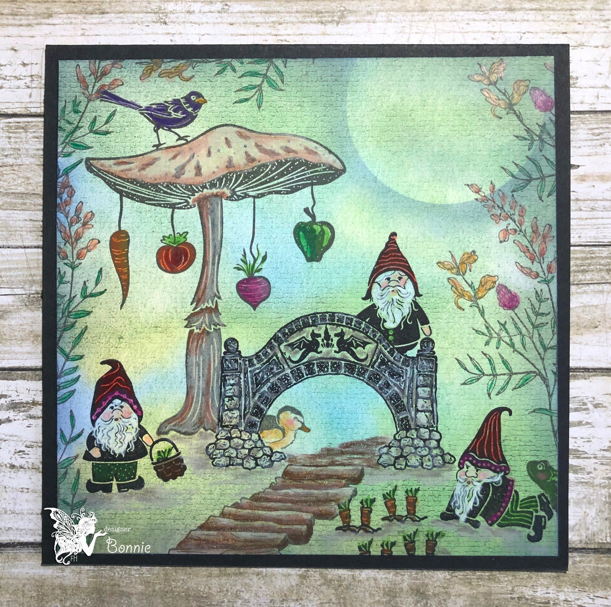 Fairy Hugs Stamps - Stone Bridge
