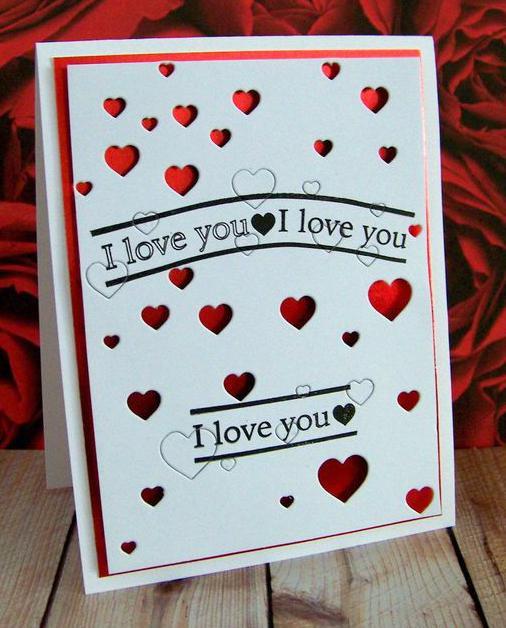 Frantic Stamper Clear Stamp Set - Love Greeting Lines