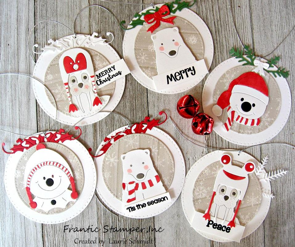 Frantic Stamper Precision Die - Smiling Snowmen Pals