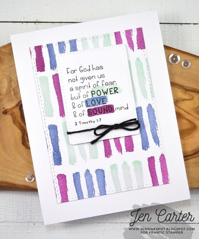 Frantic Stamper Clear Stamp Set - Thankful & Highlight Brushstrokes