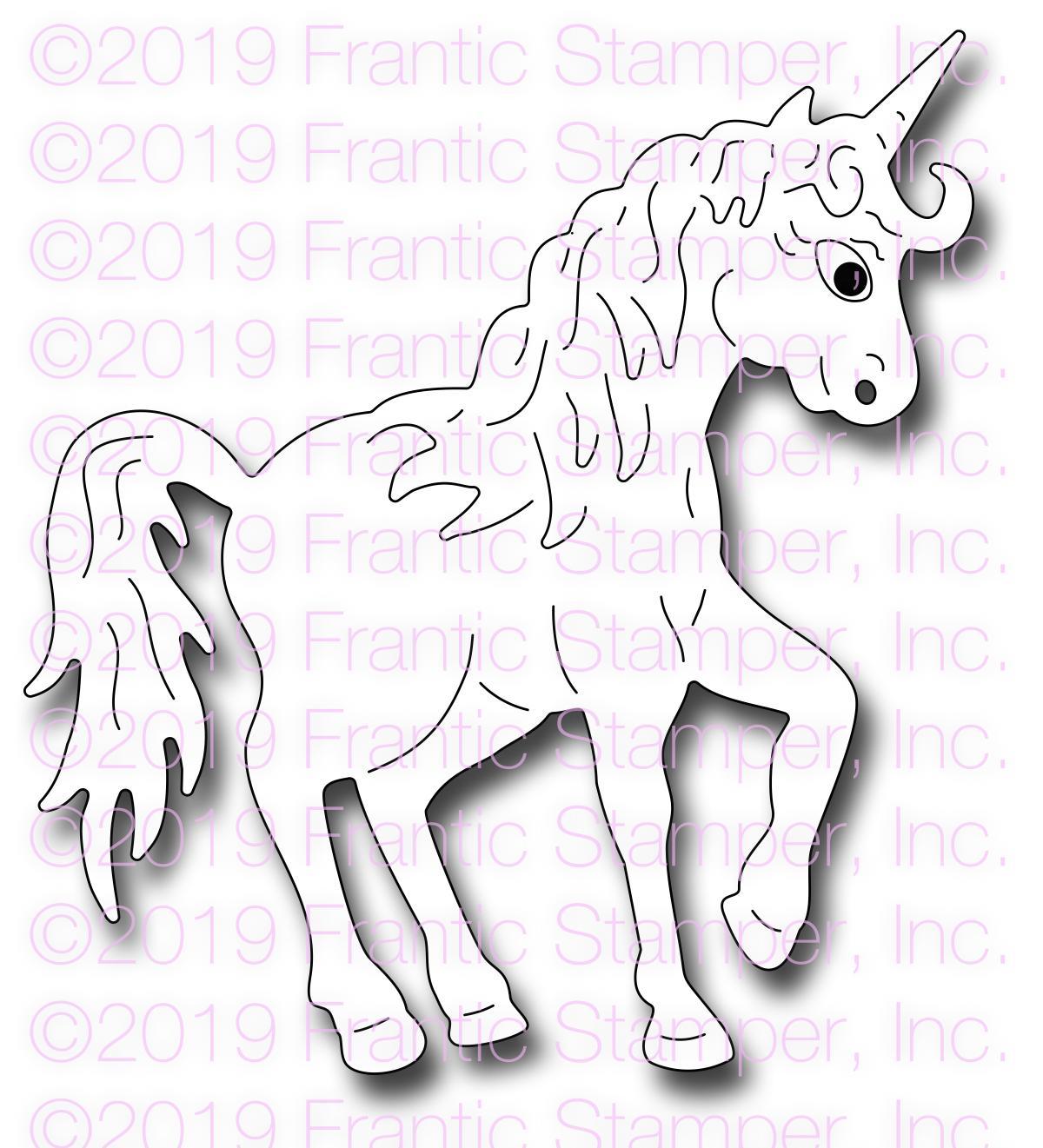 Frantic Stamper Precision Die - Majestic Unicorn
