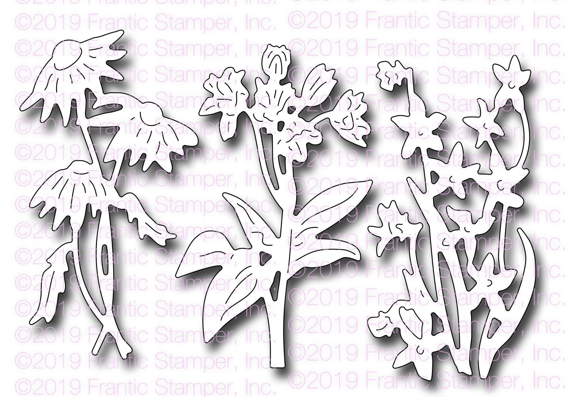 Frantic Stamper Precision Die - Spring Flowers