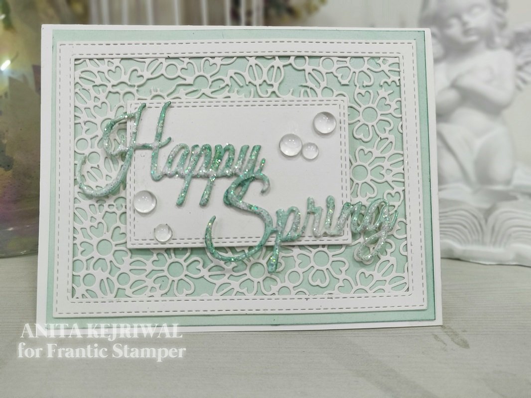 Frantic Stamper Precision Die - Floral Lace Reverse-Cut Strip