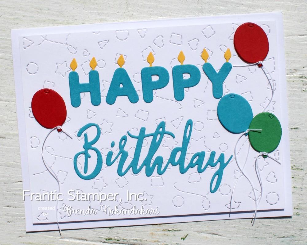 Frantic Stamper Precision Die - Birthday Party