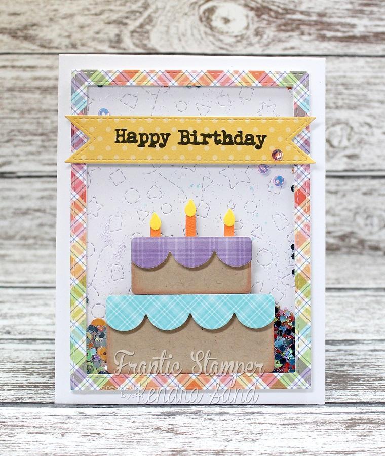 Frantic Stamper Precision Die - Modern Birthday Cake