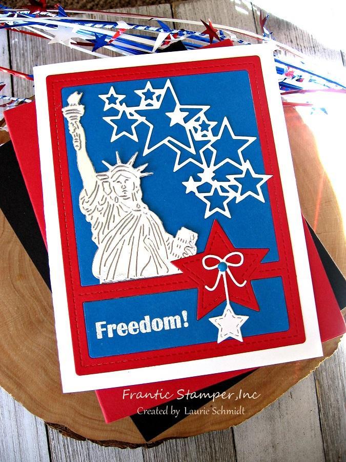 Frantic Stamper Precision Die - Statue Of Liberty Bust