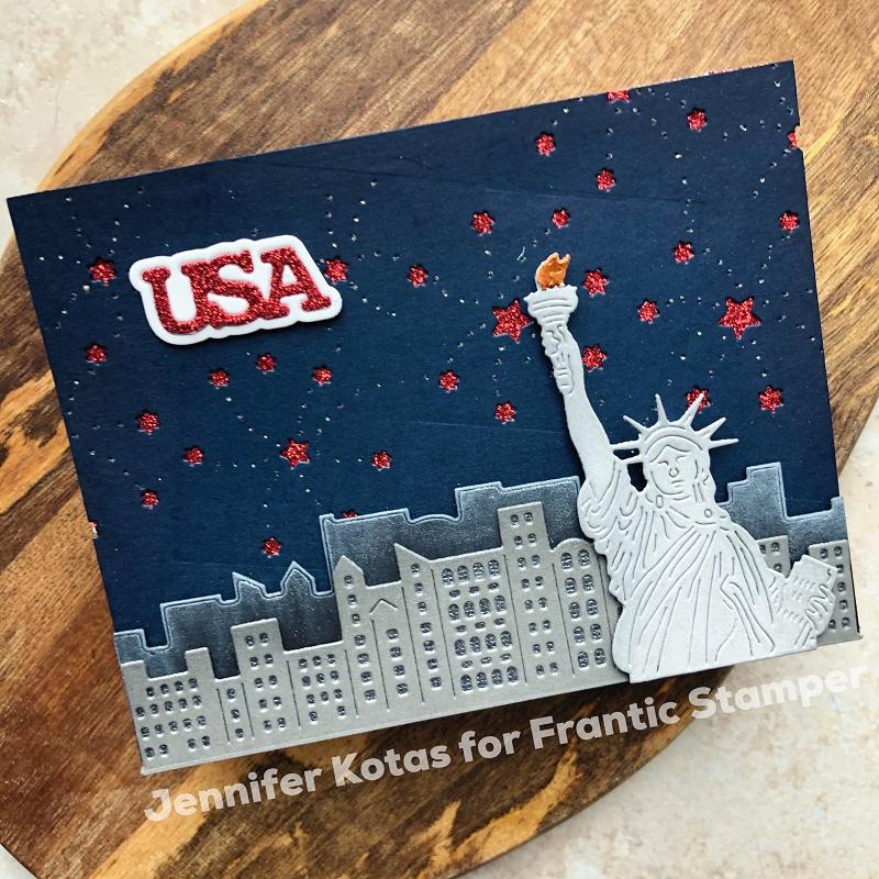 Frantic Stamper Precision Die - Statue Of Liberty Bust