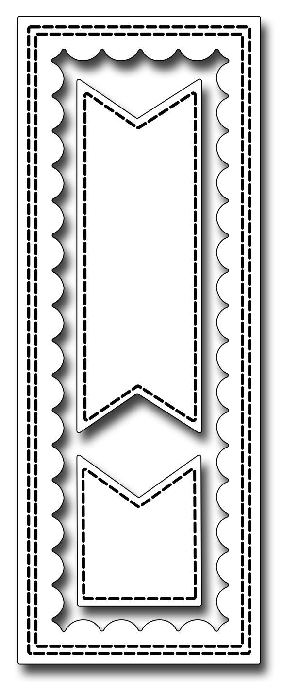 Frantic Stamper Precision Die - Inverted Scallop Half Panel