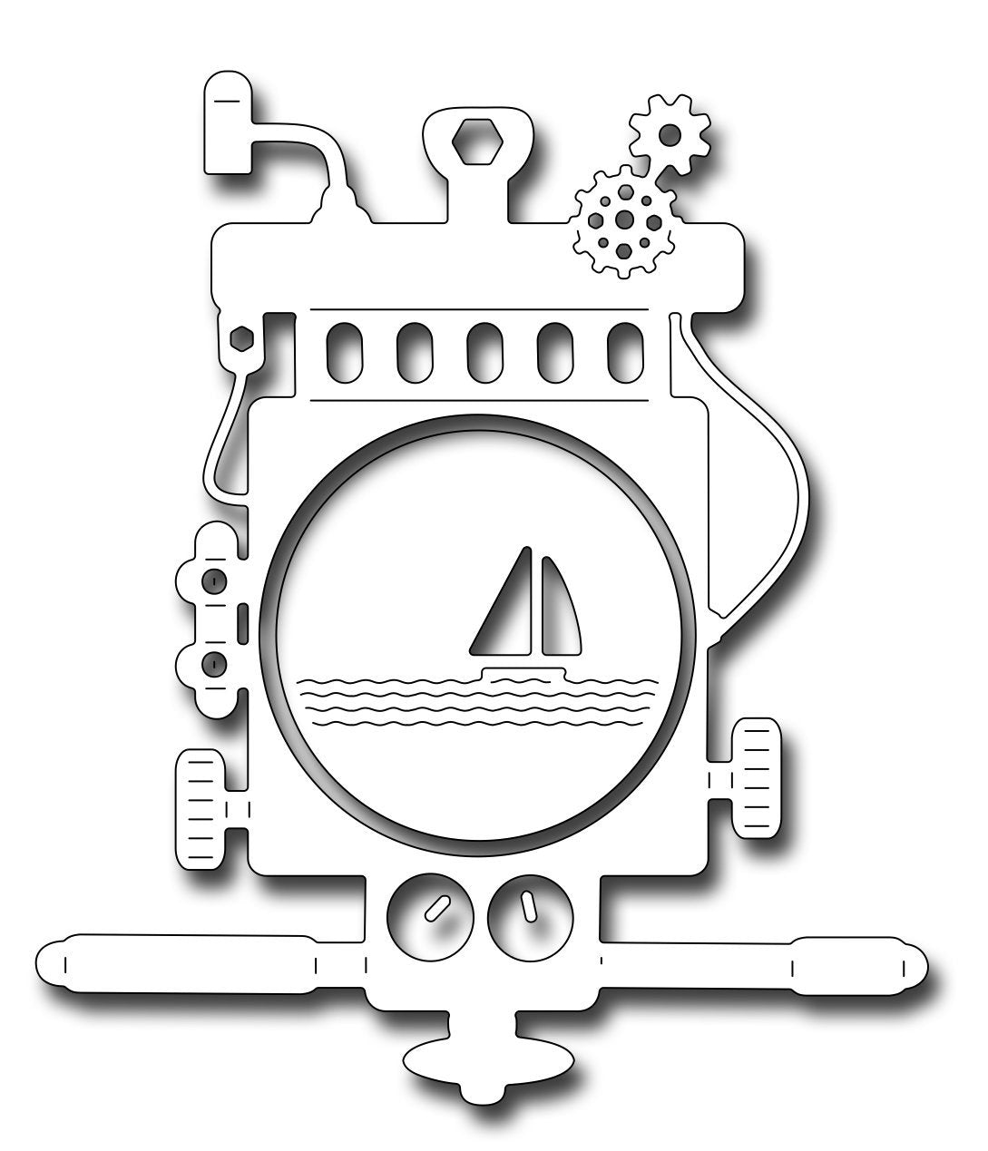 Frantic Stamper Precision Die - Steampunk Periscope