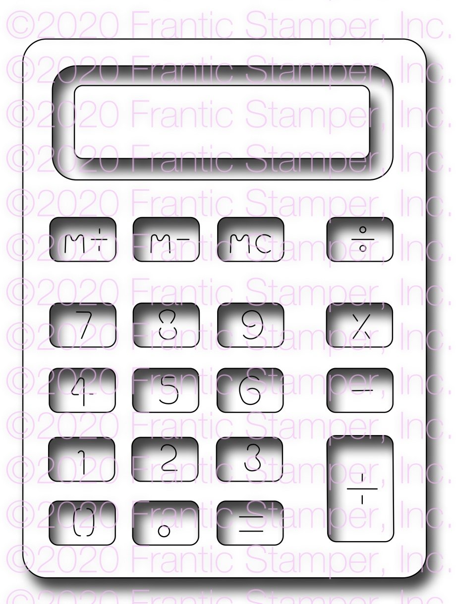 Frantic Stamper Precision Die - Big Calculator