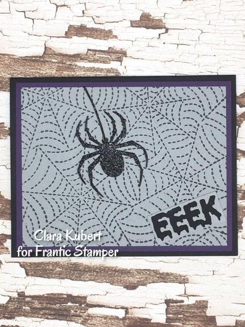 Frantic Stamper Precision Die - Spider Web Stitched Background