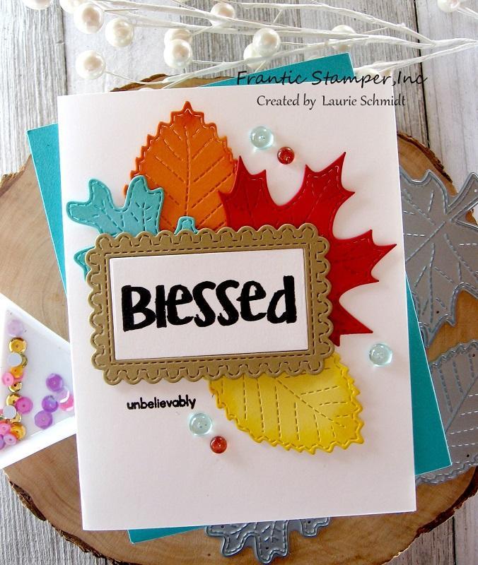 Frantic Stamper Clear Stamp Set - Thankful & Highlight Brushstrokes