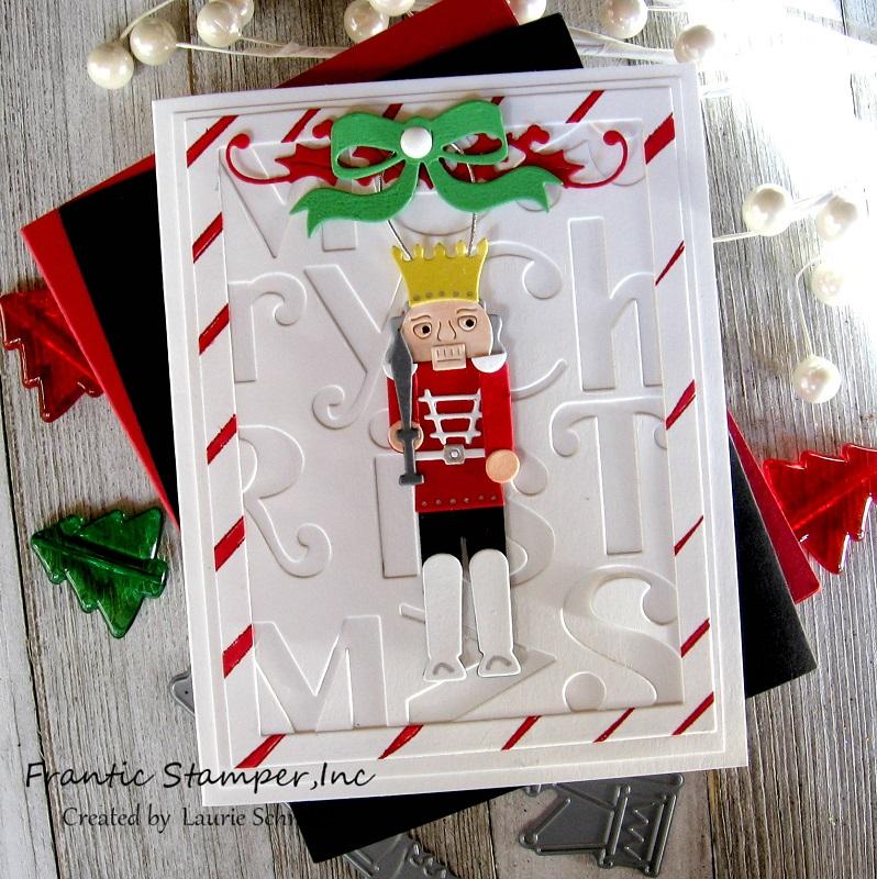 Frantic Stamper Precision Die - Reverse-Cut MeRry ChRiSTMAS background