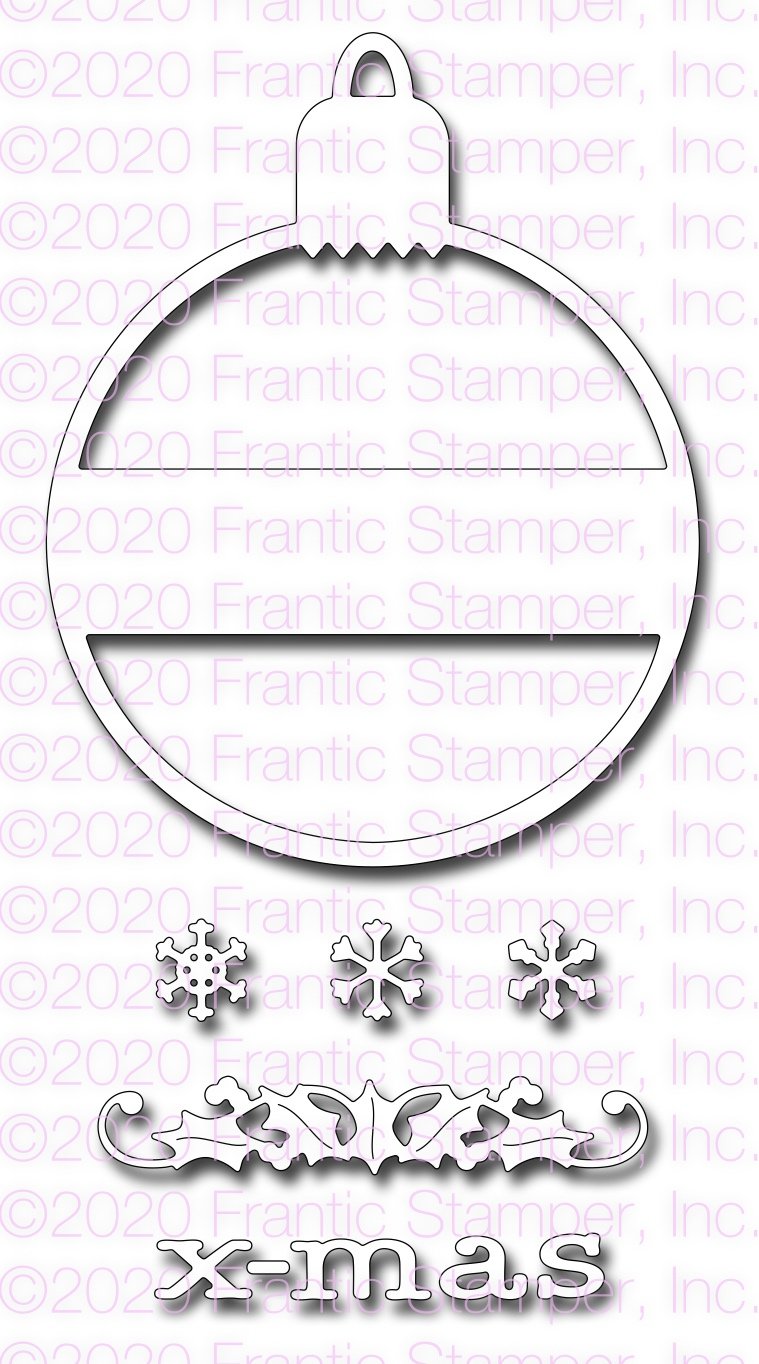 Frantic Stamper Precision Die - Shaker Ornament