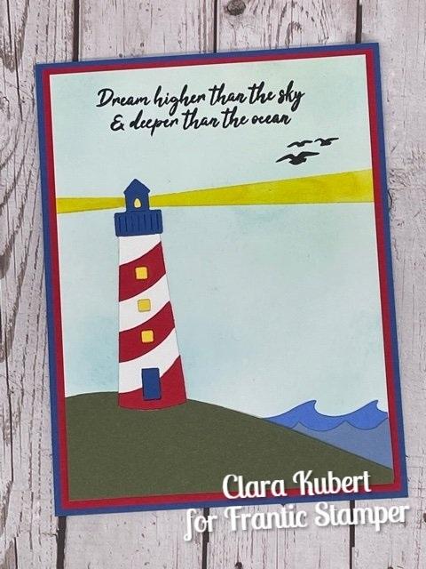 Frantic Stamper Clear Stamp Set - Ocean Lighthouse