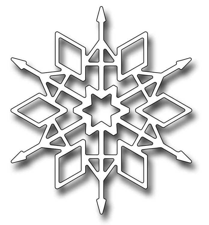 Frantic Stamper Precision Die - Crystal Snowflake