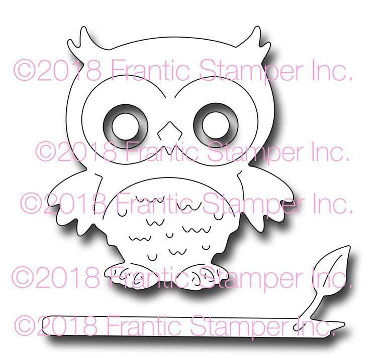 Frantic Stamper Precision Die - Ollie the Owl