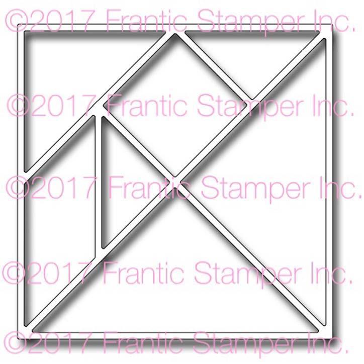 Frantic Stamper Precision Die - Tangram Mosaic