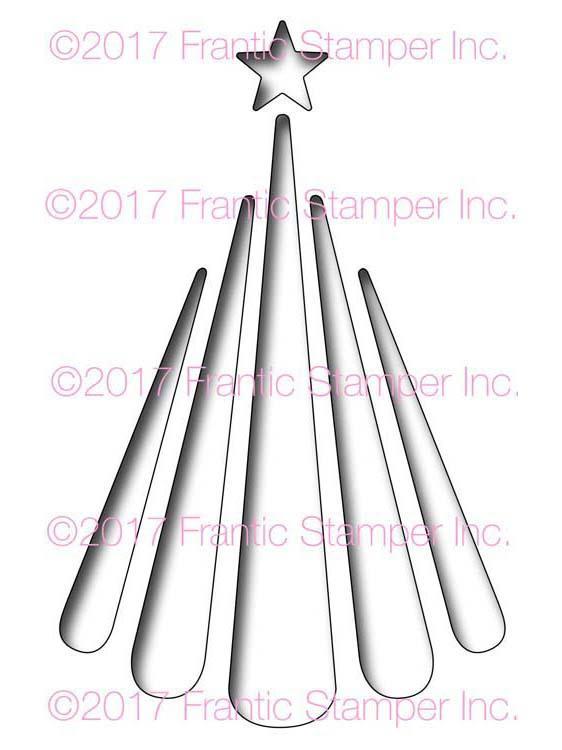 Frantic Stamper Precision Die - Teardrop Christmas Tree