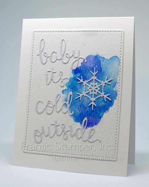 Frantic Stamper Precision Die - Baby Its Cold Outside