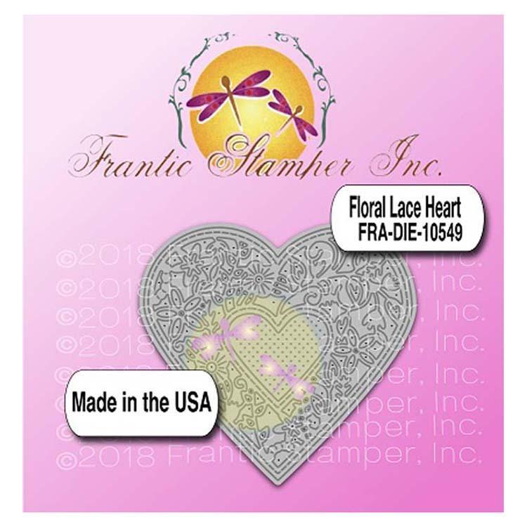 Frantic Stamper Precision Die - Floral Lace Heart