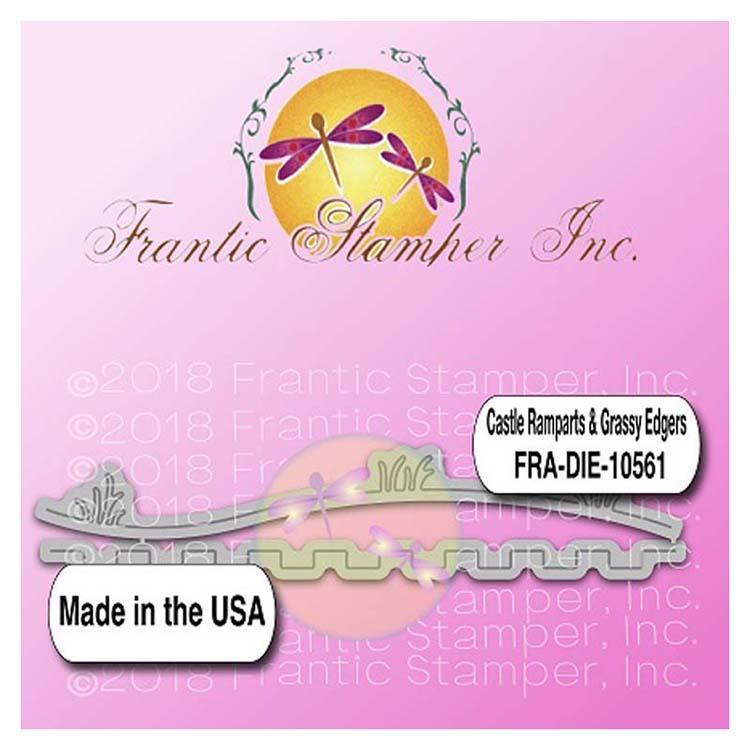 Frantic Stamper Precision Die - Castle Ramparts & Grassy Edgers