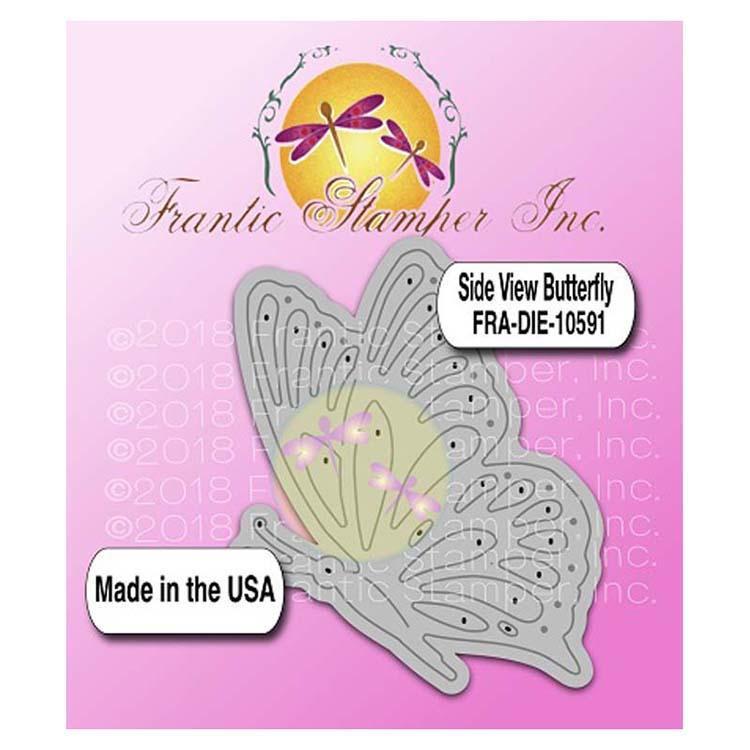 Frantic Stamper Precision Die - Side View Butterfly
