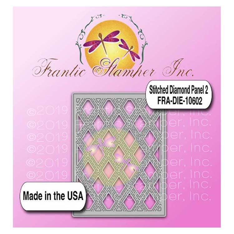 Frantic Stamper Precision Die - Stitched Diamond Panel #2