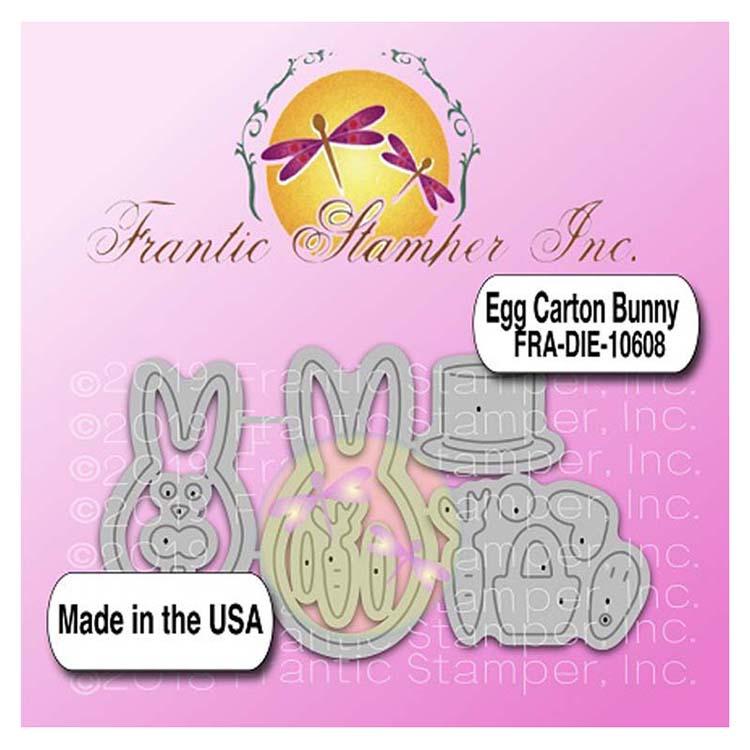 Frantic Stamper Precision Die - Egg Carton Bunny