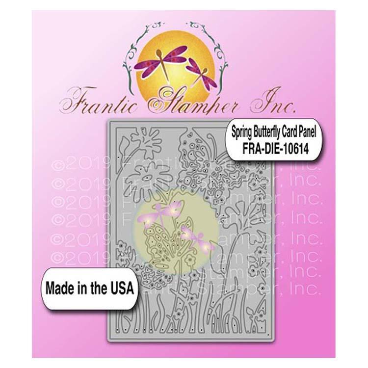 Frantic Stamper Precision Die - Spring Butterfly Card Panel