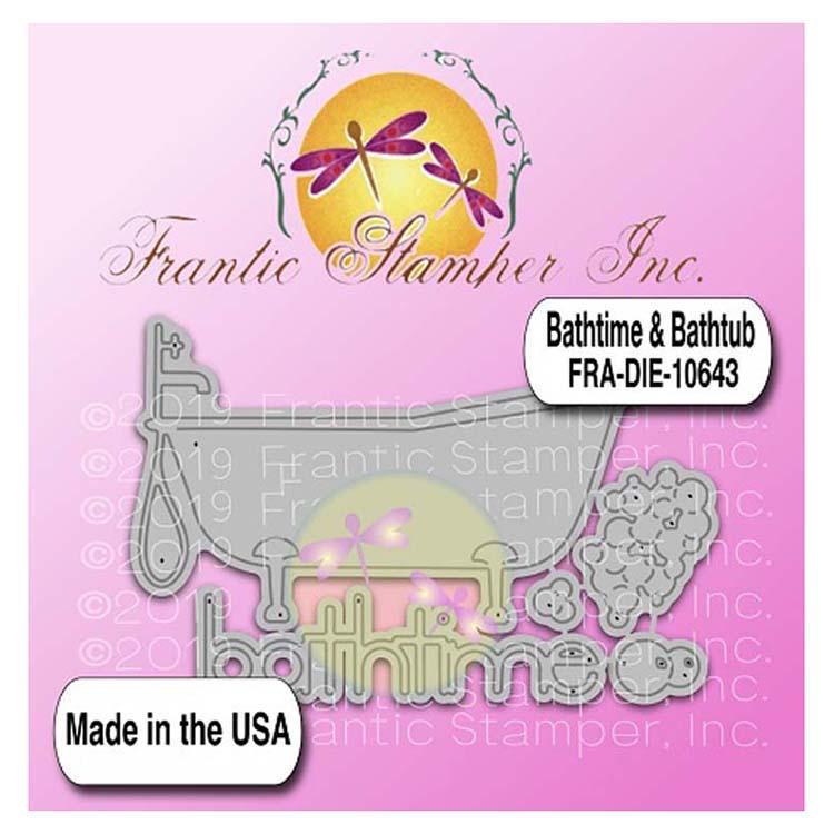 Frantic Stamper Precision Die - Bathtime & Bathtub