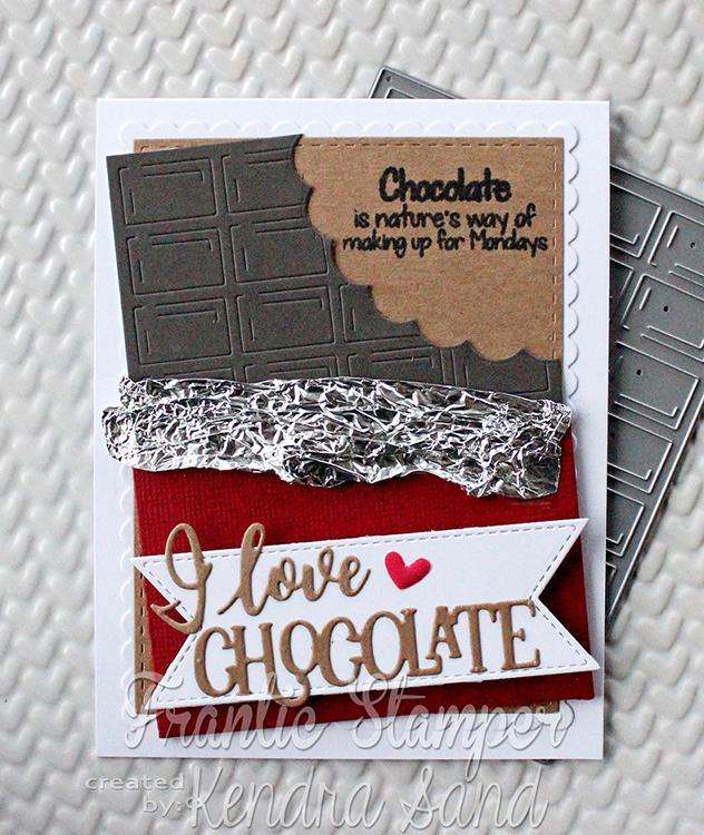 Frantic Stamper Precision Die - I love Chocolate and Coffee