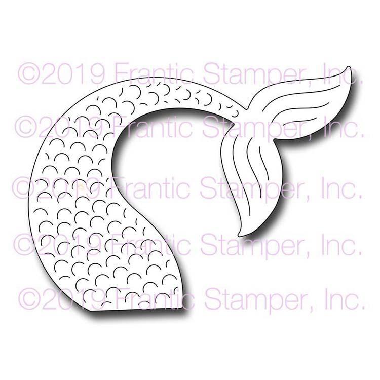 Frantic Stamper Precision Die - Mermaid Tail