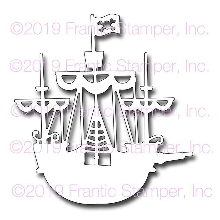 Frantic Stamper Precision Die - Pirate Ship