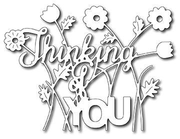 Frantic Stamper Precision Die - Floral Thinking Of You