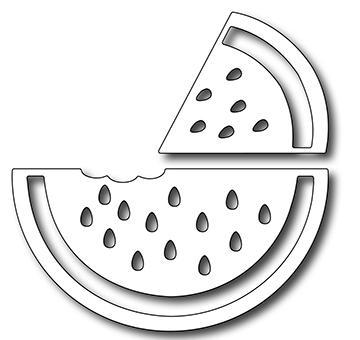 Frantic Stamper Precision Die - Watermelon Slices (set of 2 dies)